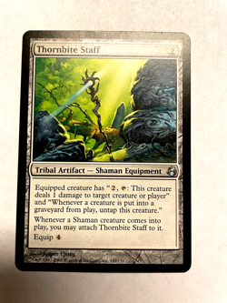 Thornbite Staff Morningtide Regular Condition never been played with mint look!! - Image 1