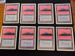 MTG Island C (Volcano Art) - - Unlimited Edition - 1993 Vintage - NM/LP - Image 1
