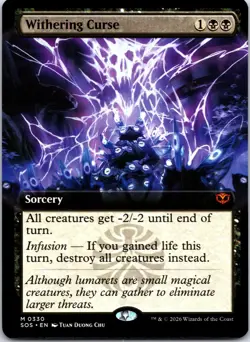 Withering Curse (Extended Art) 330 Secrets of Strixhaven Magic: The Gathering NM - Image 1
