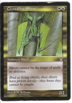 MTG - HP - Crystalline Sliver A - Creature - Uncommon - Stronghold - Image 1