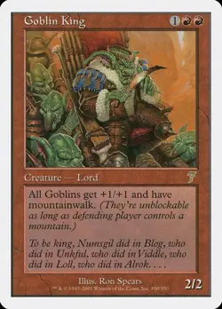 Goblin King 7E Near Mint MTG Magic - Image 1