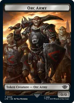 1x Orc Army (6) Token MTG The Lord of the Rings: Tales of Middle-Earth NM Magic - Image 1