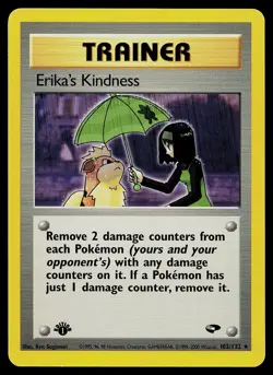 Pokemon Card - Erika's Kindness Gym Challenge 103/132 1st Edition Rare - Image 1