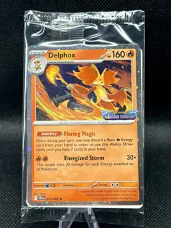 Delphox Rare 013/086 Stamped Best Buy Promo SEALED Chaos Rising Pokemon - Image 1