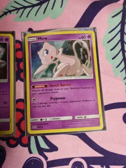 Pokemon TCG Mew And Mewtwo Sun & Moon Hidden Fates Black Star Promo - Image 3