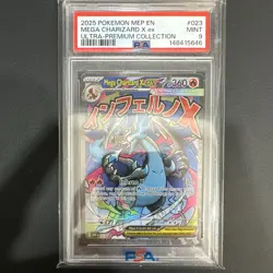 Pokemon Mega Charizard X ex 023 Me: Mega Evolution Promo Holo EN 2025 PSA 9 - Image 1