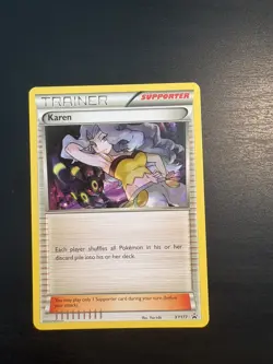 Pokemon - Karen XY177 2016 - Black Star Promo XY MP - Image 1