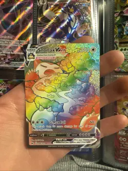 2020 Pokemon TCG - Snorlax Vmax Rainbow - Sword & Shield Secret Rare #206/202 - Image 1