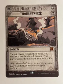 Thoughtseize - Outlaws of Thunder Junction: Breaking News - Image 1