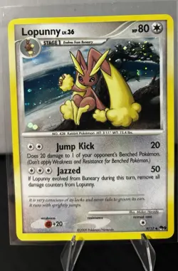 Pokemon TCG Lopunny POP Series 9 009/017 Stage 1 80HP Holo Uncommon English - Image 1