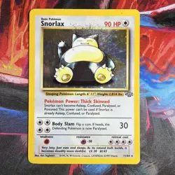 Pokemon TCG Snorlax Jungle 11/64 Unlimited Holo HP Rare MP - Image 1