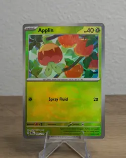 Applin 009/131 Master Ball Pattern Pokemon TCG SV Prismatic Evolutions Near Mint - Image 1