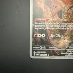 VOLCARONA 100/086 SV: BLACK BOLT ILLUSTRATION RARE HOLO POKEMON TCG - Image 3