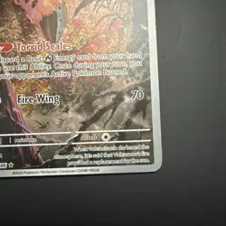 VOLCARONA 100/086 SV: BLACK BOLT ILLUSTRATION RARE HOLO POKEMON TCG - Image 4