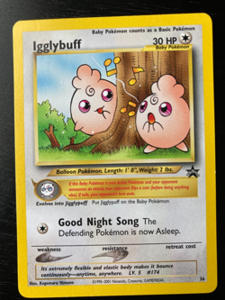 Pokemon Non-Holo Black Star Promo Igglybuff 36 Excellent to Near-Mint Condition - Image 1