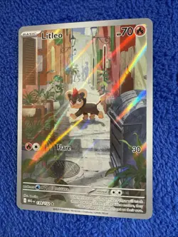 Litleo Mega Evolution 139/132 Illustration Rare Pokemon TCG - Image 3