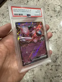 2025 POKEMON JAPANESE SV10-GLORY OF TEAM ROCKET #039 ROCKET'S MEWTWO ex PSA 10 - Image 3
