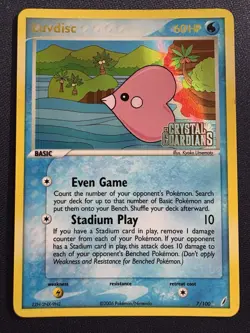 Luvdisc 7/100 Pokemon 2006 EX Crystal Guardians Reverse Holo Stamped MP - Image 1