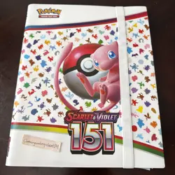 Pokemon Scarlet & Violet 151 BINDER BRAND NEW - 20 Pages 9-pockets TCG Mew Cover - Image 1