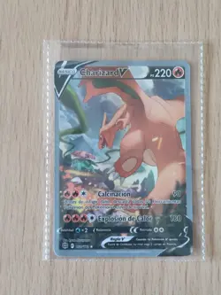 Pokemon TCG Charizard V 154/172 Ultra Rare Espanol Sword & Shield NM Near Mint - Image 1
