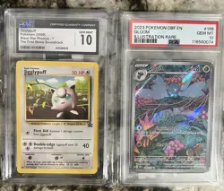 Pokemon TCG Illustration Gloom PSA 10 Black Star Promo Jigglypuff CGC 10 English - Image 1