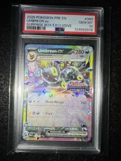 Pokemon Umbreon EX Surprise Box 060/131 Prismatic Evolutions Stamp PSA 10 - Image 2