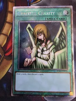 Graceful Charity (Platinum Secret Rare) RA03-EN116 1st Edition YUGIOH NM - Image 1