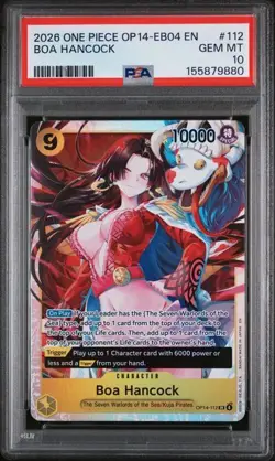 2026 ONE PIECE OP14-EB04-THE AZURE SEA'S SEVEN #112 BOA HANCOCK PSA 10 (Q880 - Image 1