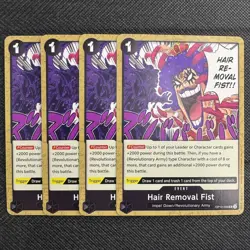 4x Hair Removal Fist | OP12-098 NM | UC | One Piece TCG Playset - Image 1