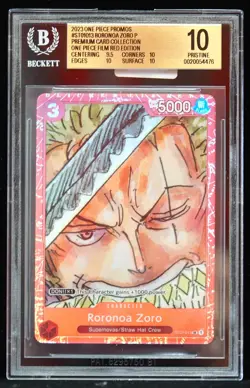 2023 Roronoa Zoro #ST01-013 Premium Card Collection BGS 10 One Piece Card - Image 1
