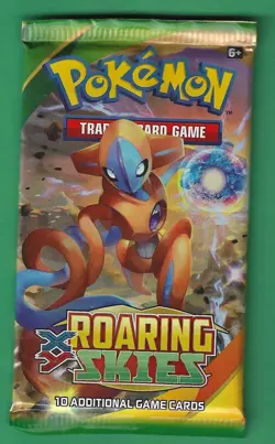 Pokemon "Roaring Skies" 10-Card Sealed Booster Pack (Deoxys) X1 - Image 1