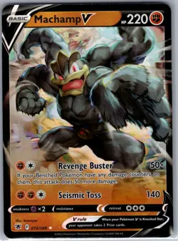 Machamp V 072/189 SWSH10: Astral Radiance - Pokemon Card - NM - Image 1