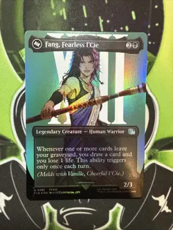 Fang, Fearless l'Cie (Borderless Foil) U 0381 Final Fantasy Magic Mtg NM - Image 1