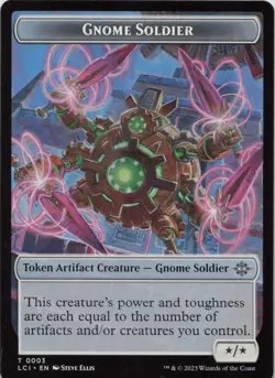 Gnome Soldier Token T The Lost Caverns of Ixalan 3 LP MTG - Image 1