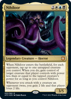 x1 Nihiloor - Foil M MTG Commander Adventures in the Forgotten Realms M/NM, Engl - Image 1