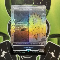 Summon: Choco/Mog (Borderless FOIL) U 0358 Final Fantasy Magic Mtg - Image 1