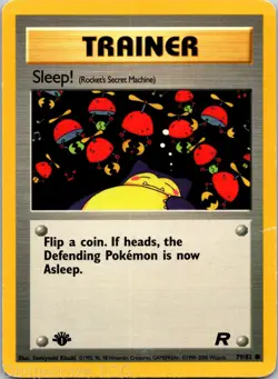 Sleep! 79/82 Common Team Rocket Pokemon MP - Image 1