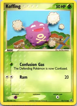 Koffing 72/113 Common Delta Species Pokemon LP - Image 1