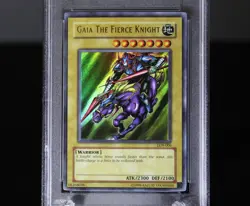 2002 Yu-Gi-Oh LOB Gaia The Fierce Knight #LOB-006 PSA 8 NM-MT Legend of Blue Eye - Image 2