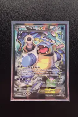 Blastoise EX XY122 Black Star Promo Full Art Holo Pokemon Card - Image 2