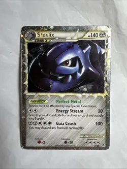 Steelix Prime Unleashed Ultra Rare Holo Pokemon TCG 87/95 Mp - Hp Card - Image 1