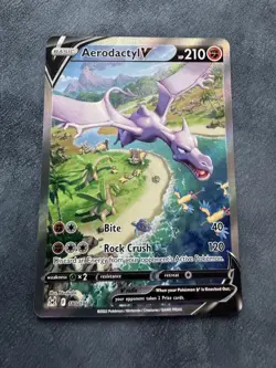 Aerodactyl V 180/196 Lost Origin Alt Art Holo Pokemon Card - Near Mint - Image 1