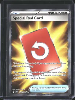 Special Red Card 113/086 Ultra Rare ME04: Chaos Rising Pokemon NM/M - Image 1
