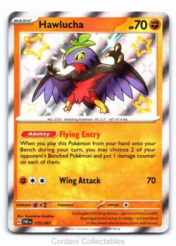 Hawlucha 175/091 - Paldean Fates - Pokemon Card - Near Mint - Image 1