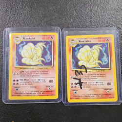 Pokemon TCG Base Set Ninetales 12/102 Unlimited English 2-Card Lot - Image 1