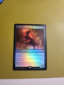 Wayward Swordtooth [Commander Masters] NM MTG Foil - Image 1