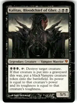 Zendikar #99 Kalitas, Bloodchief of Ghet - Image 1