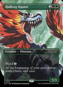 Magic The Gathering MTG HULKING RAPTOR BORDERLESS The Lost Caverns of Ixalan NM - Image 1
