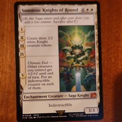 Final Fantasy Summon: Knights of Round Magic Card 0036 Indestructible - Image 1