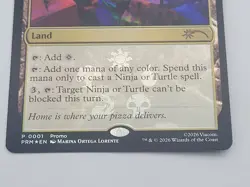 Turtle Lair Teenage Mutant Ninja Turtles Foil P 0001 Promo MTG - Image 2
